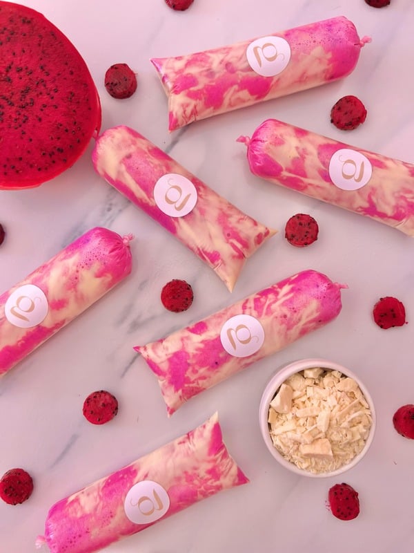 Geladinho gourmet sabor Pitaya Trufada