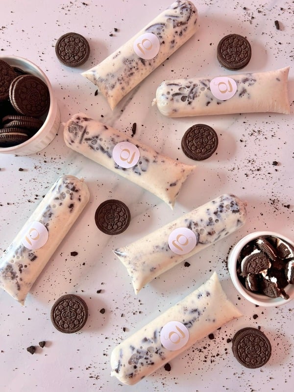 Geladinho gourmet sabor Oreo