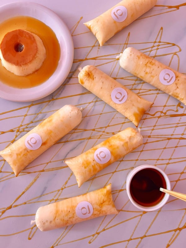Geladinho gourmet sabor Pudim