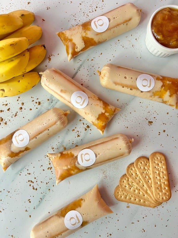 Geladinho gourmet sabor Banoffe